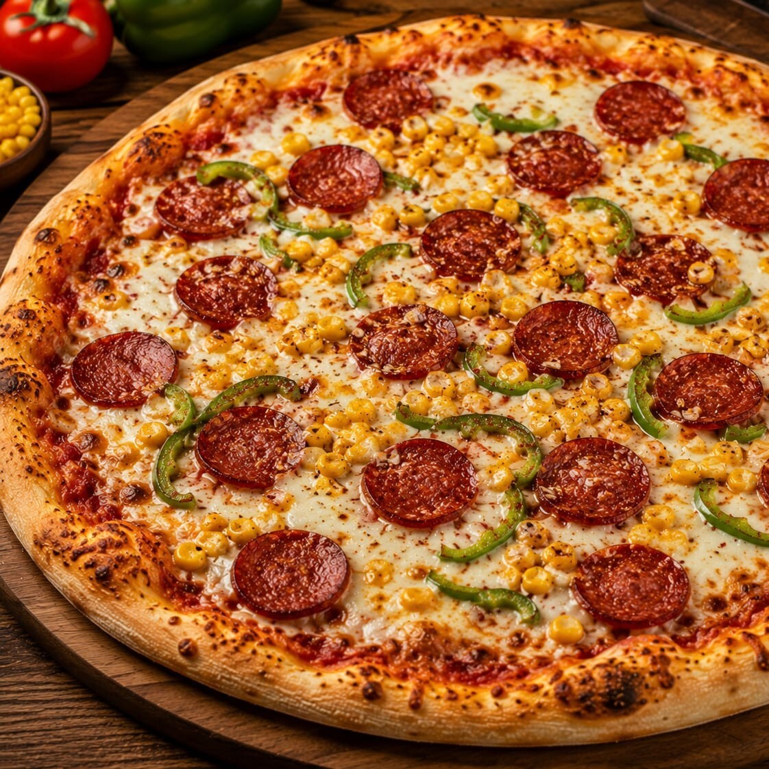 Sucuk Sever Pizza (Büyük)