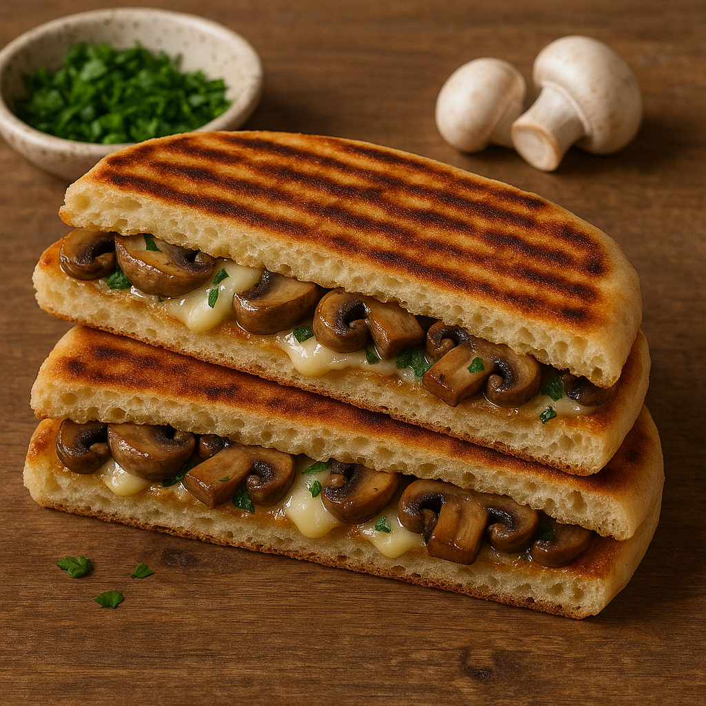 Mantarlı Bazlama Tost