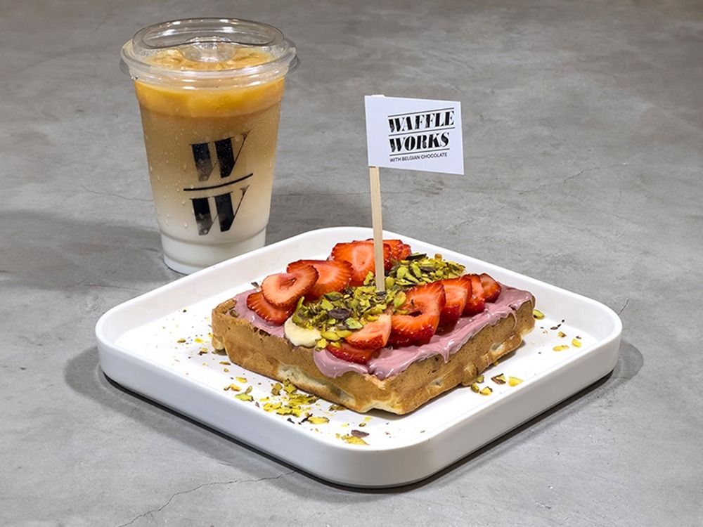 Belgian Waffle & Iced Coffee