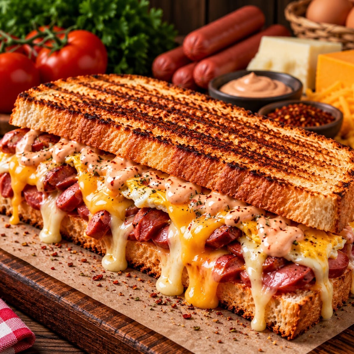 Sosisli Bomba Tost