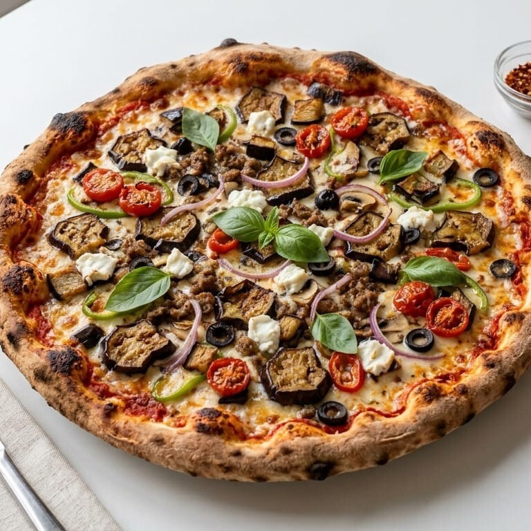 Patlıcanlı Pizza(Orta Boy)