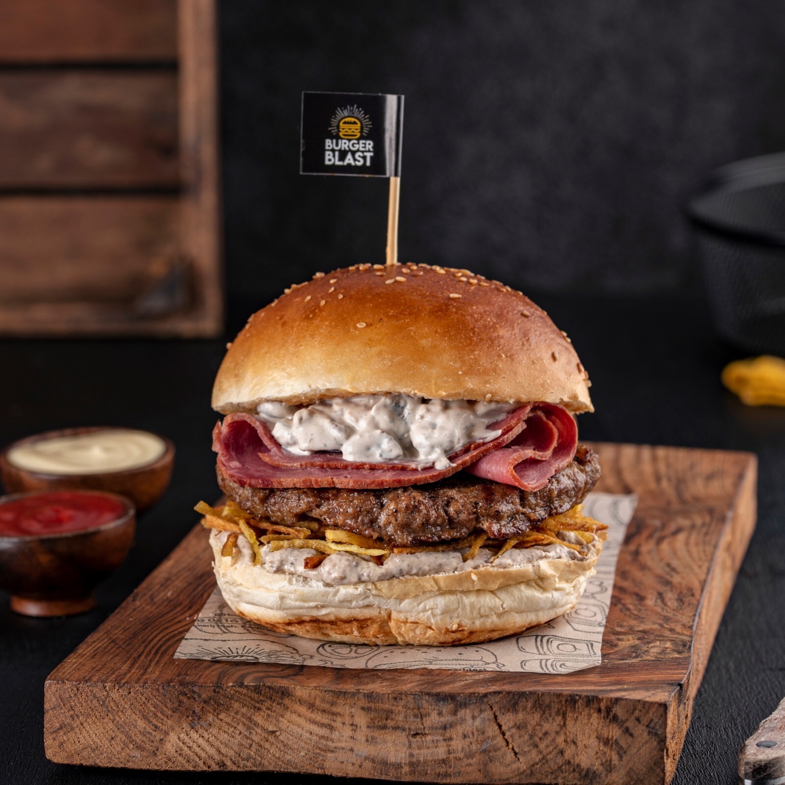 Mushroom Burger & Patates Kızartması