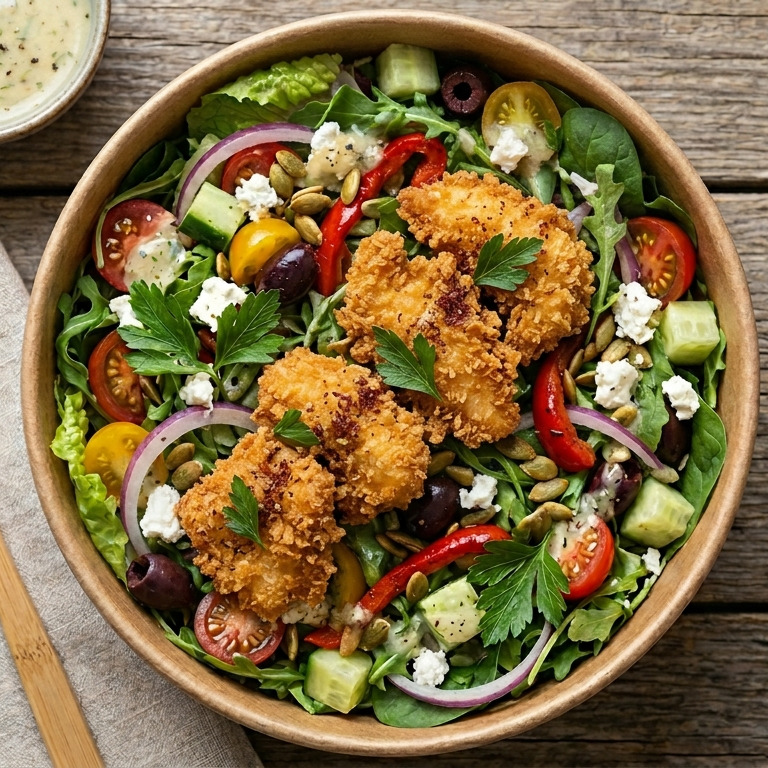 Çıtır Tavuklu Salata