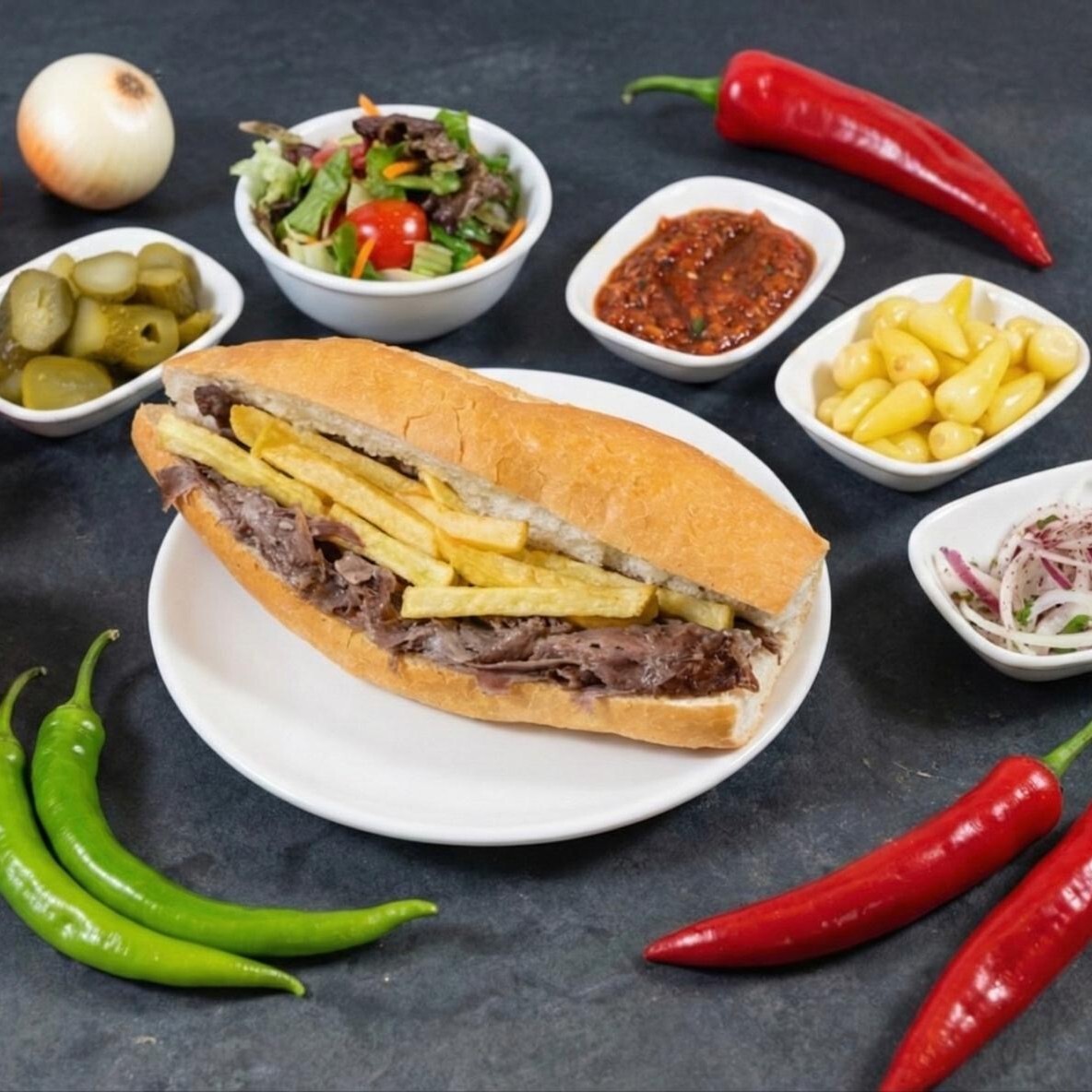 3/4 Ekmek Arası Et Döner 120 Gram