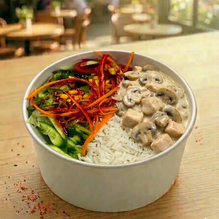 Kovada Kremalı Mantar Tavuklu Basmati