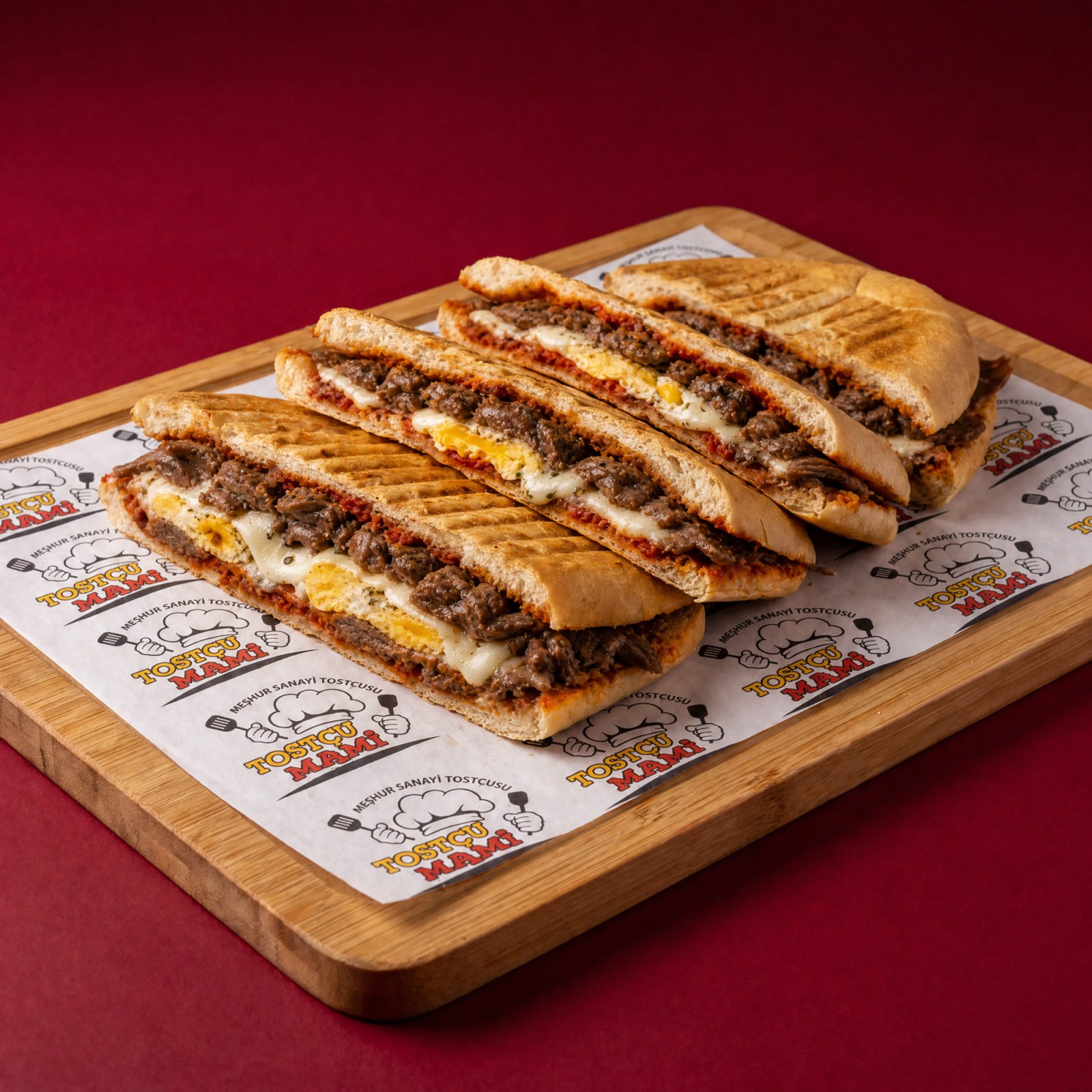 Kavurmalı Yumurtalı Kaşarlı Tost