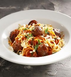 Misket Köfteli Spaghetti
