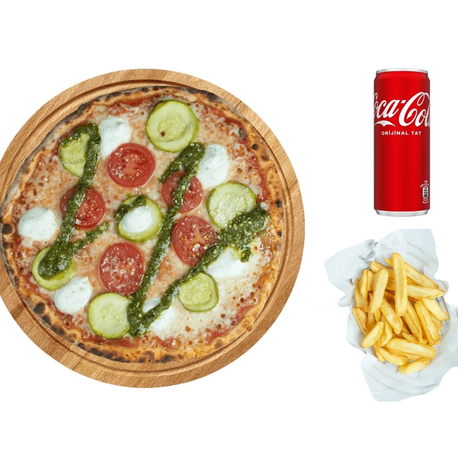 Pesto Kabaklı Pizza (Büyük)
