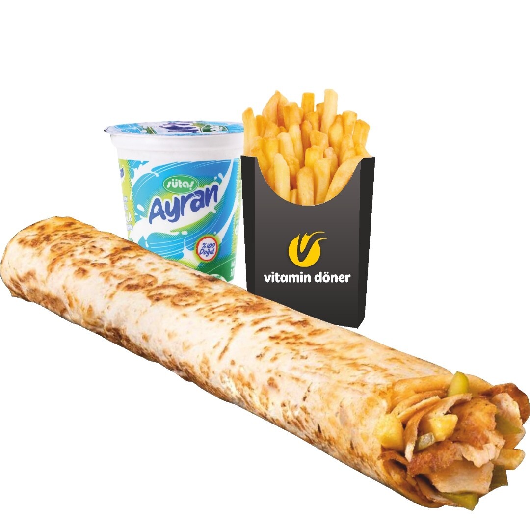 Zurna Tavuk Dürüm Menü ( 115 gr )