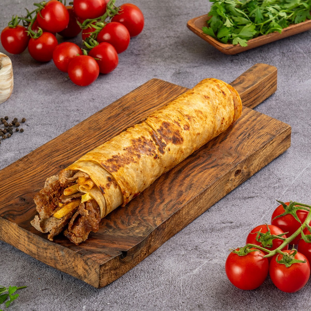 Köri Soslu Et Döner Dürüm Gurme Yaprak Döner