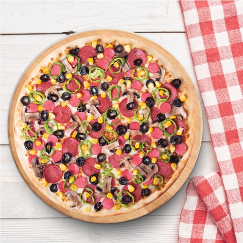 Extra Karışık Orta pide 27 Cm 6 Dilim