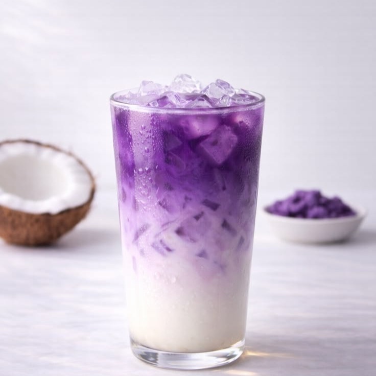 Ice Coconut Ube Latte