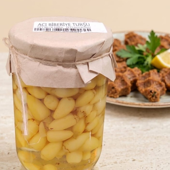 Acı Biberiye Turşusu (net 350 gr)