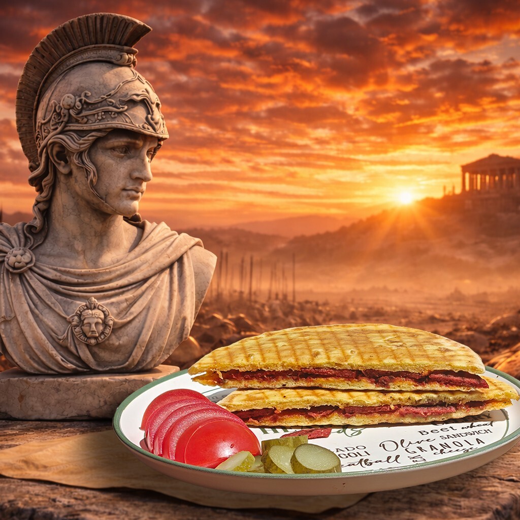 Bazlamalı Ares Sucuklu Tost