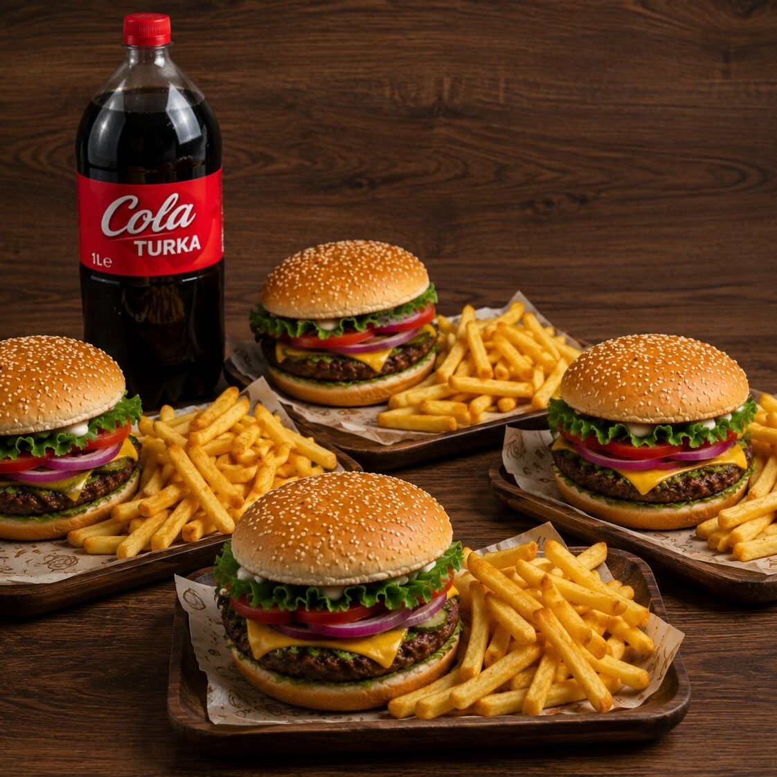 4'lü Hamburger Menü