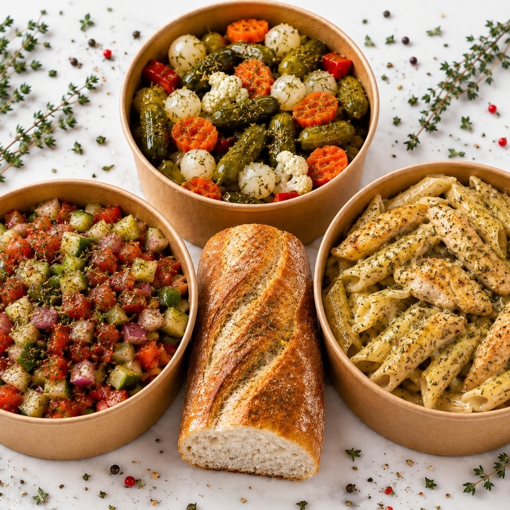 Dağ Kekikli Soslu Tavuk & Penne Bowl