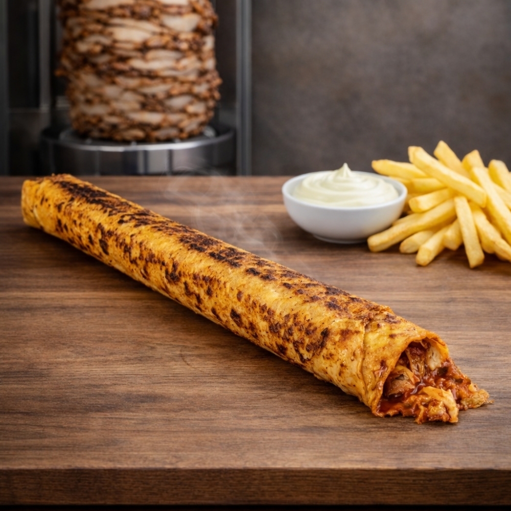 Hatay Usulü Tavuk Döner Dürüm 120 gram