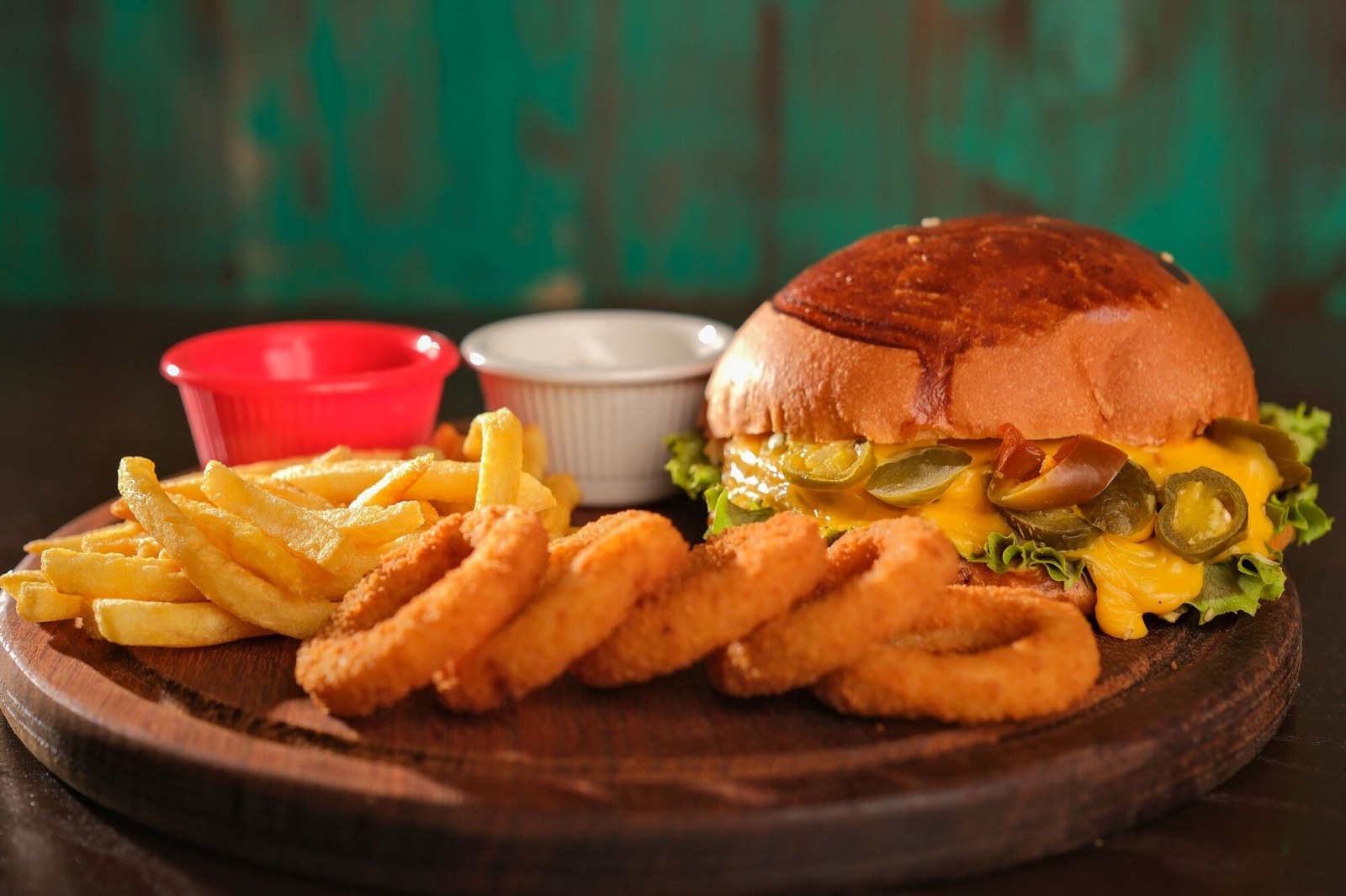 Hot Burger Menü