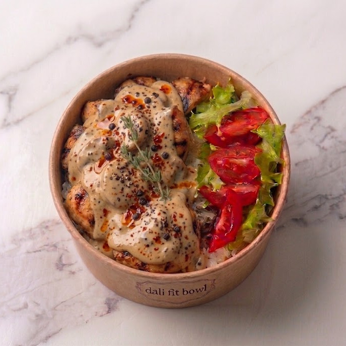Acılı Kremalı Mantarlı Tavuk Izgara Bowl