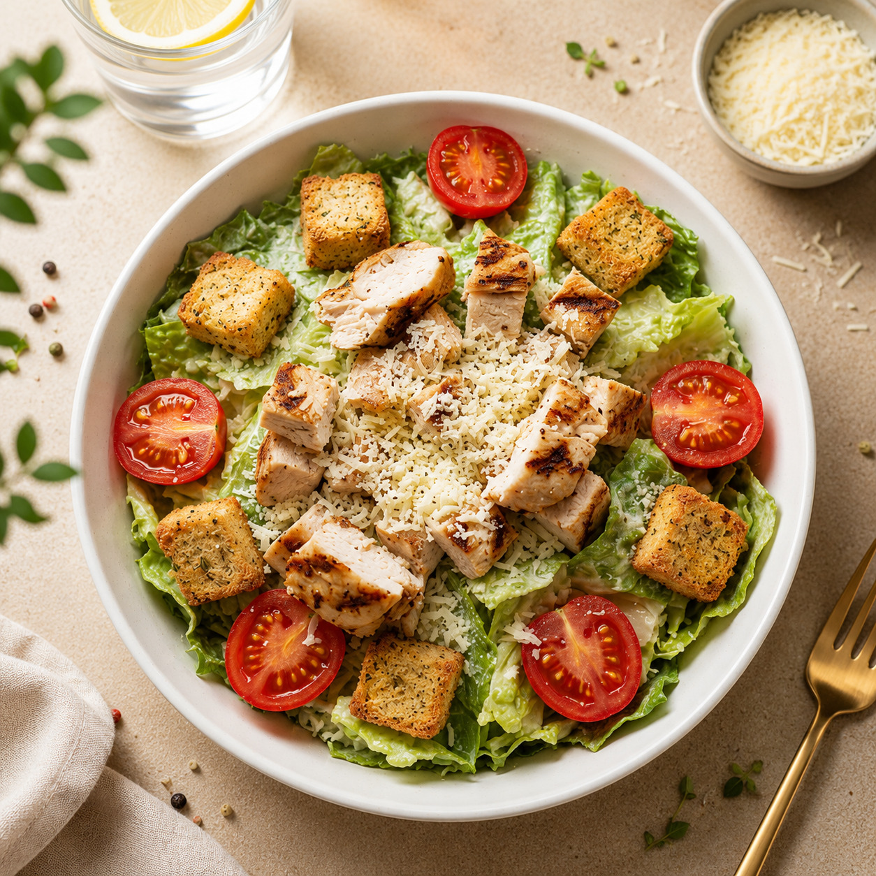 Tavuklu Sezar Salata (1 Porsiyon)