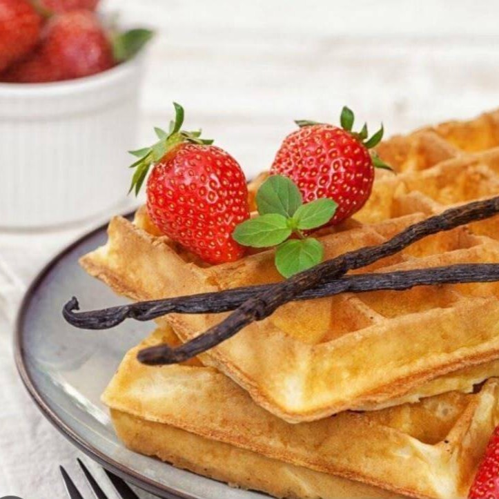 Çilek + Kivi Waffle