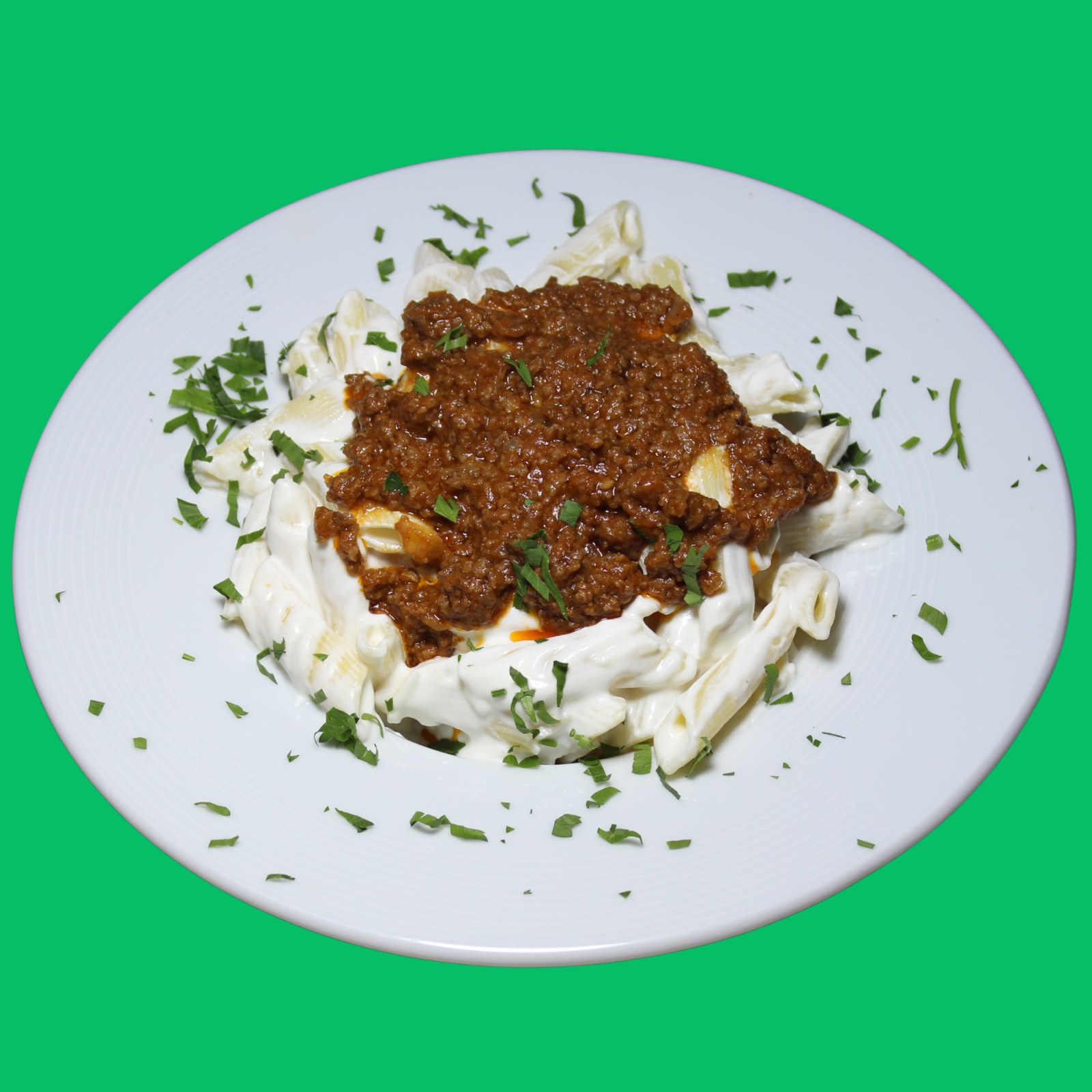 Yoğurtlu Kıymalı Makarna