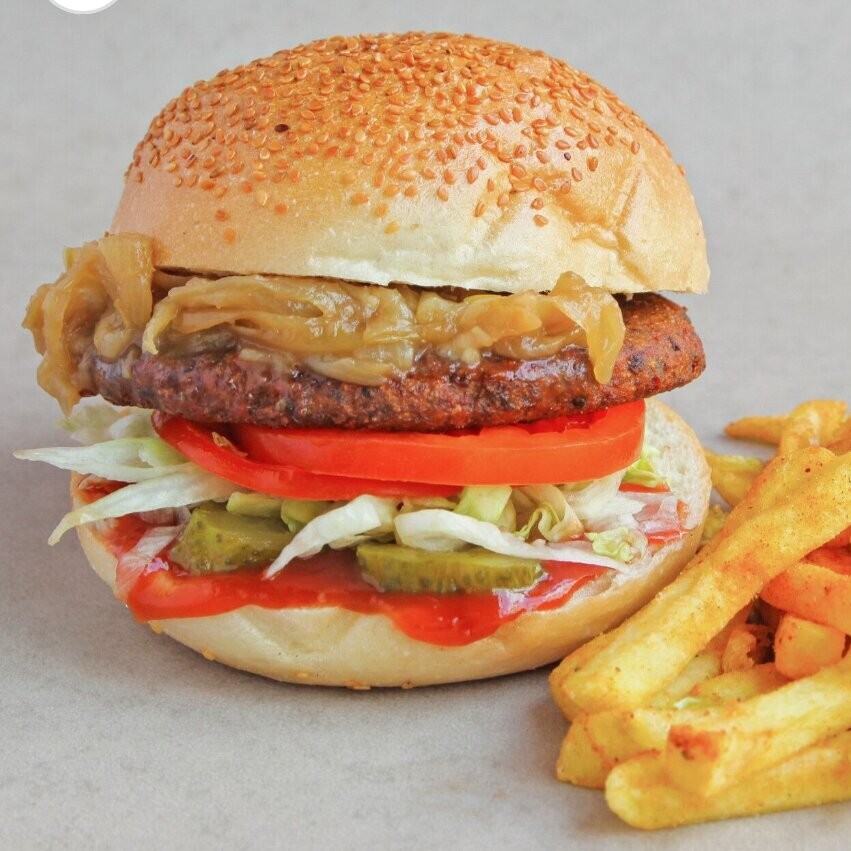 Garlic Vegan Burger Menü