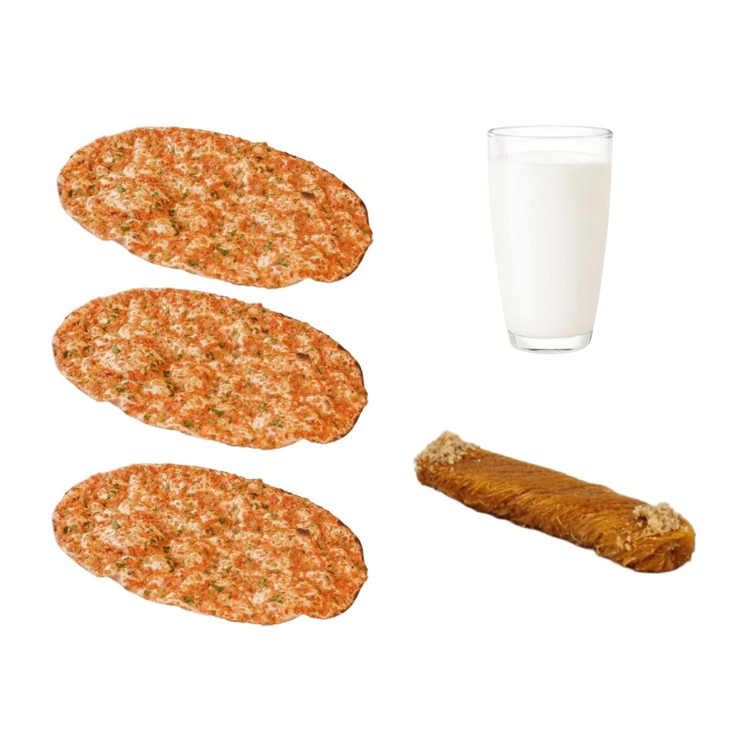 Tatlı 3'Lü Lahmacun Menü
