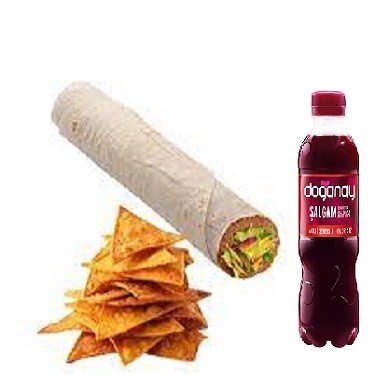Doritoslu Mega Dürüm (125 gr) + Şalgam Suyu Acılı & Acısız ( 300 ml )