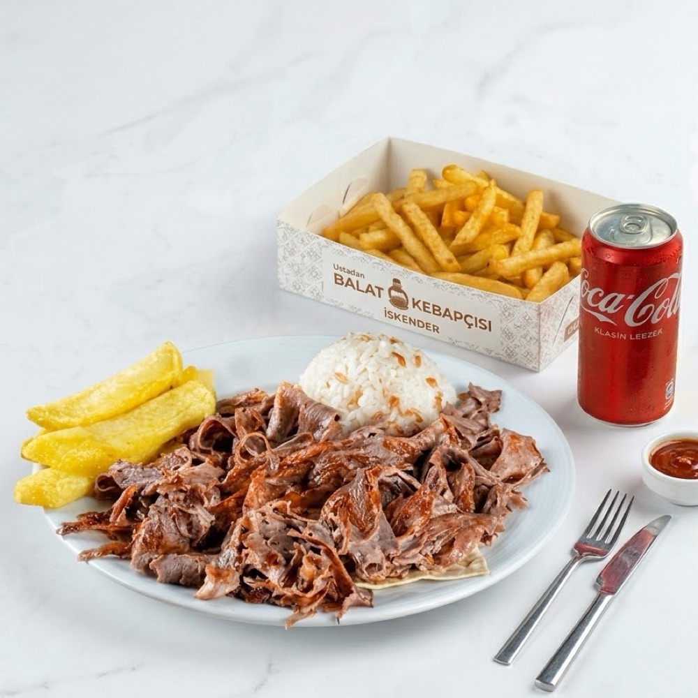 Pilavüstü Et Döner Menü (100 Gram)