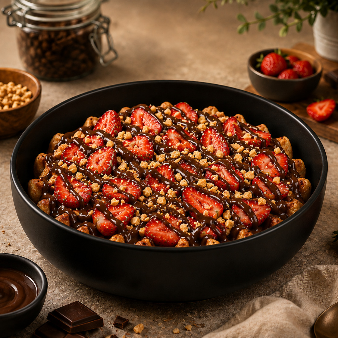 Çilekli Waffle