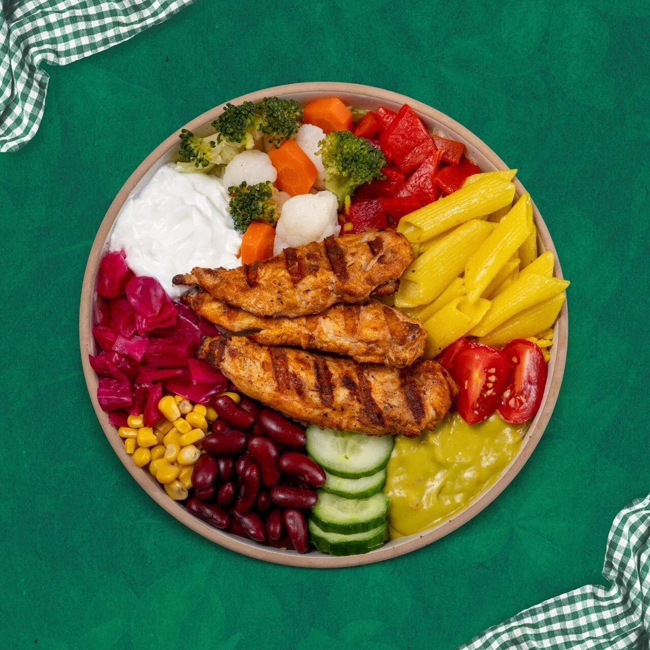 Tavuklu Makarnalı Bowl