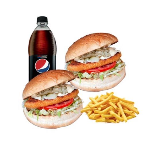 2'Li İso Tavuk Burger Menü