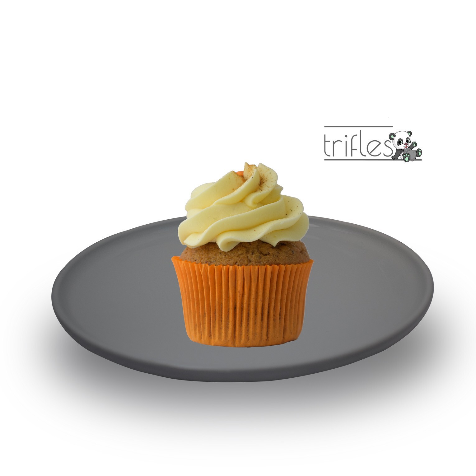 Carrot Cinnamon and Vanilla Cupcake