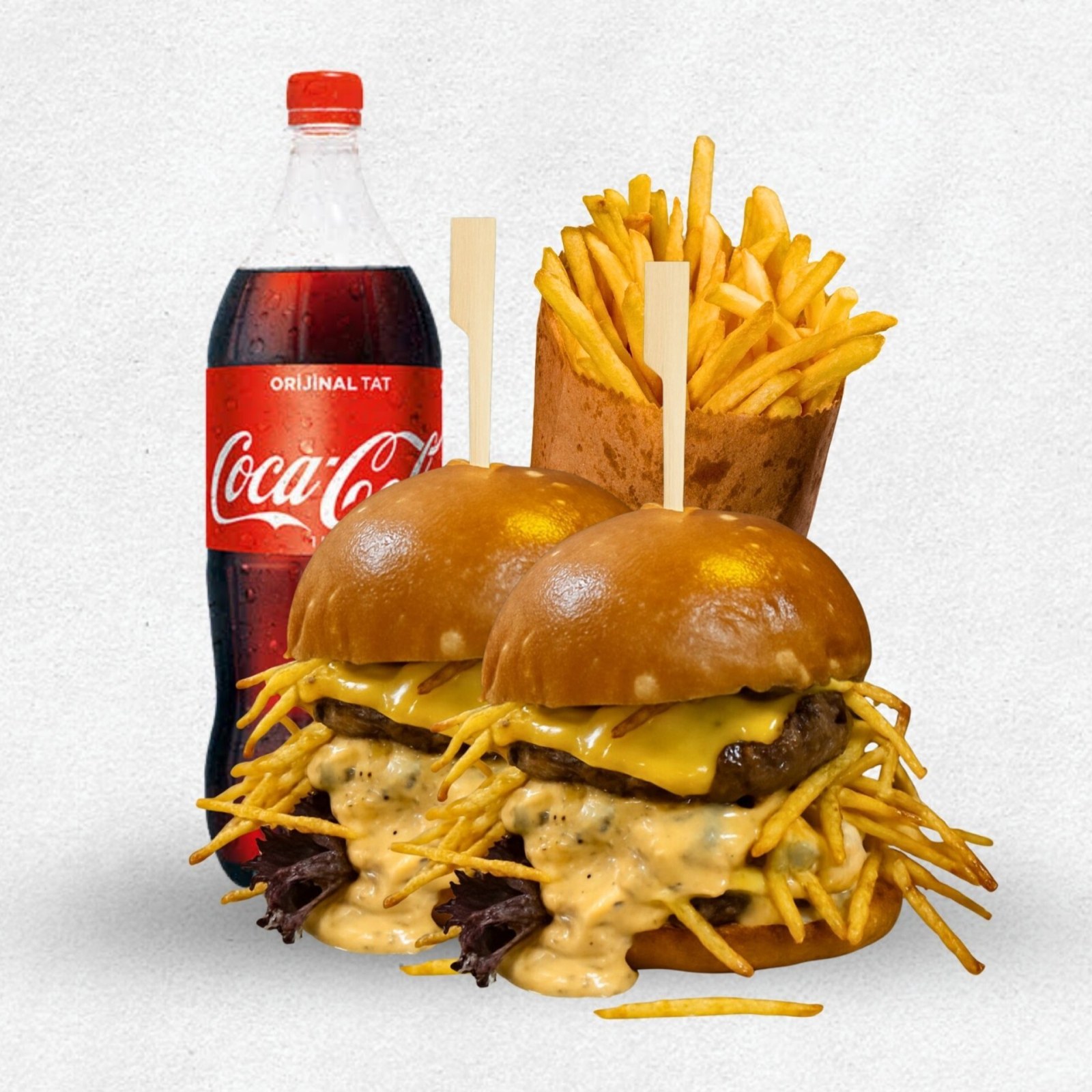 2'li Coca Cola Mars Crispy Burger Menu