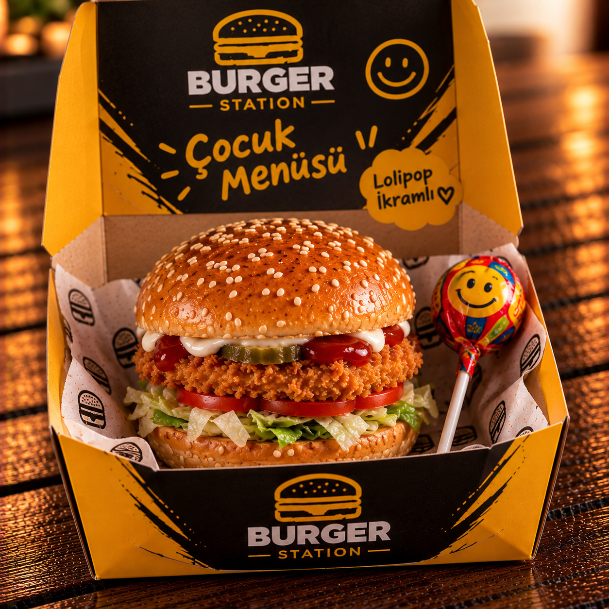 Kid's Tavuk Burger