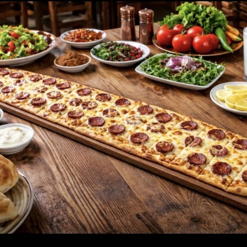 Kaşarlı Sucuklu Pide