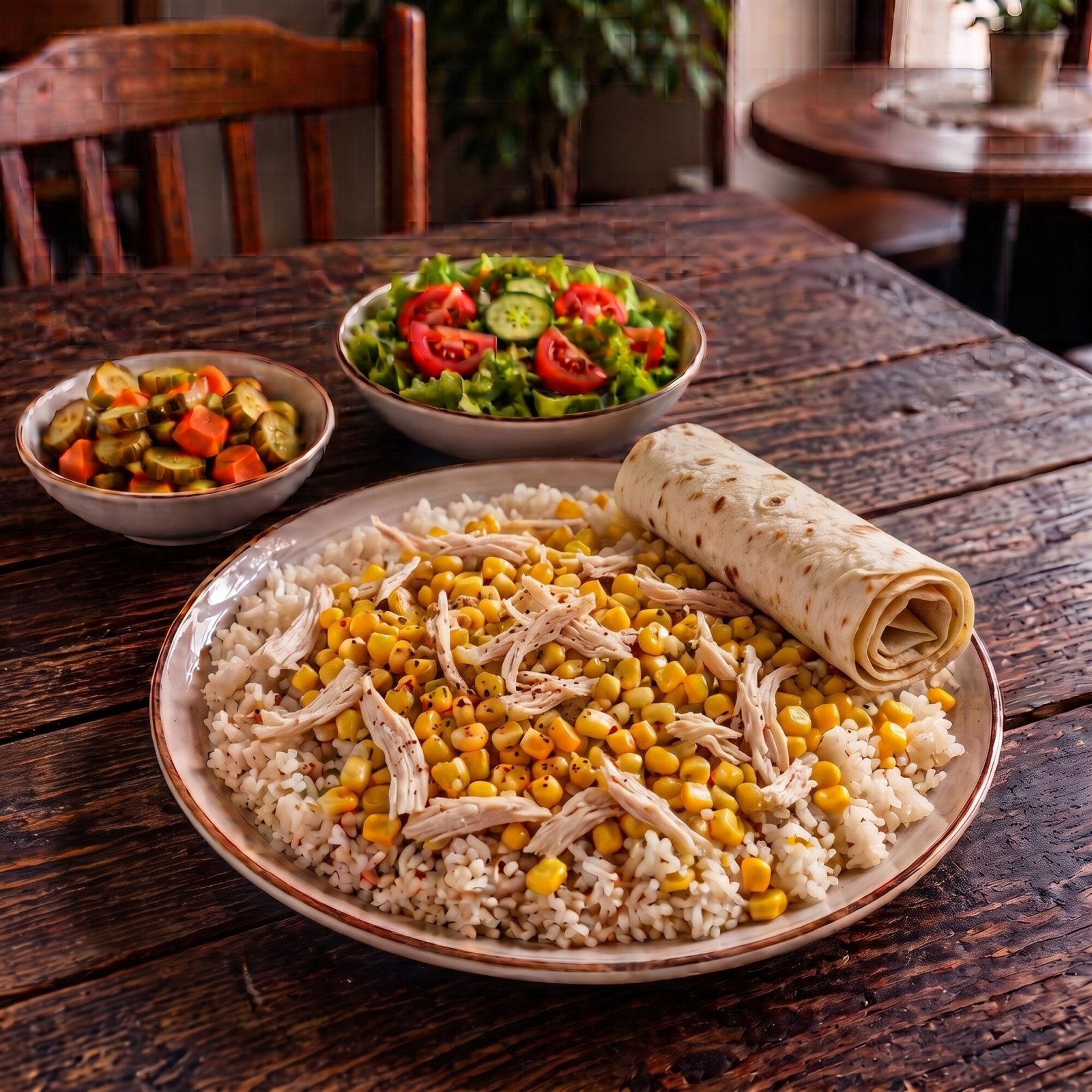 Tavuklu Mısırlı Pilav