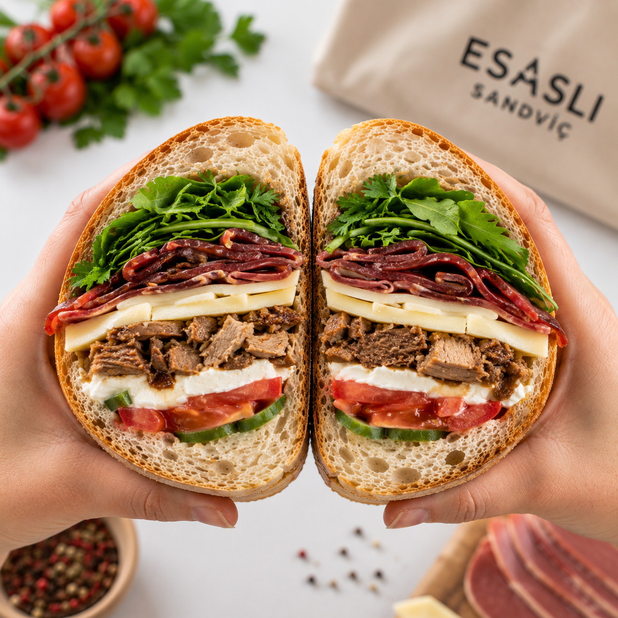 Esaslı Serpme Sandviç Şaheser