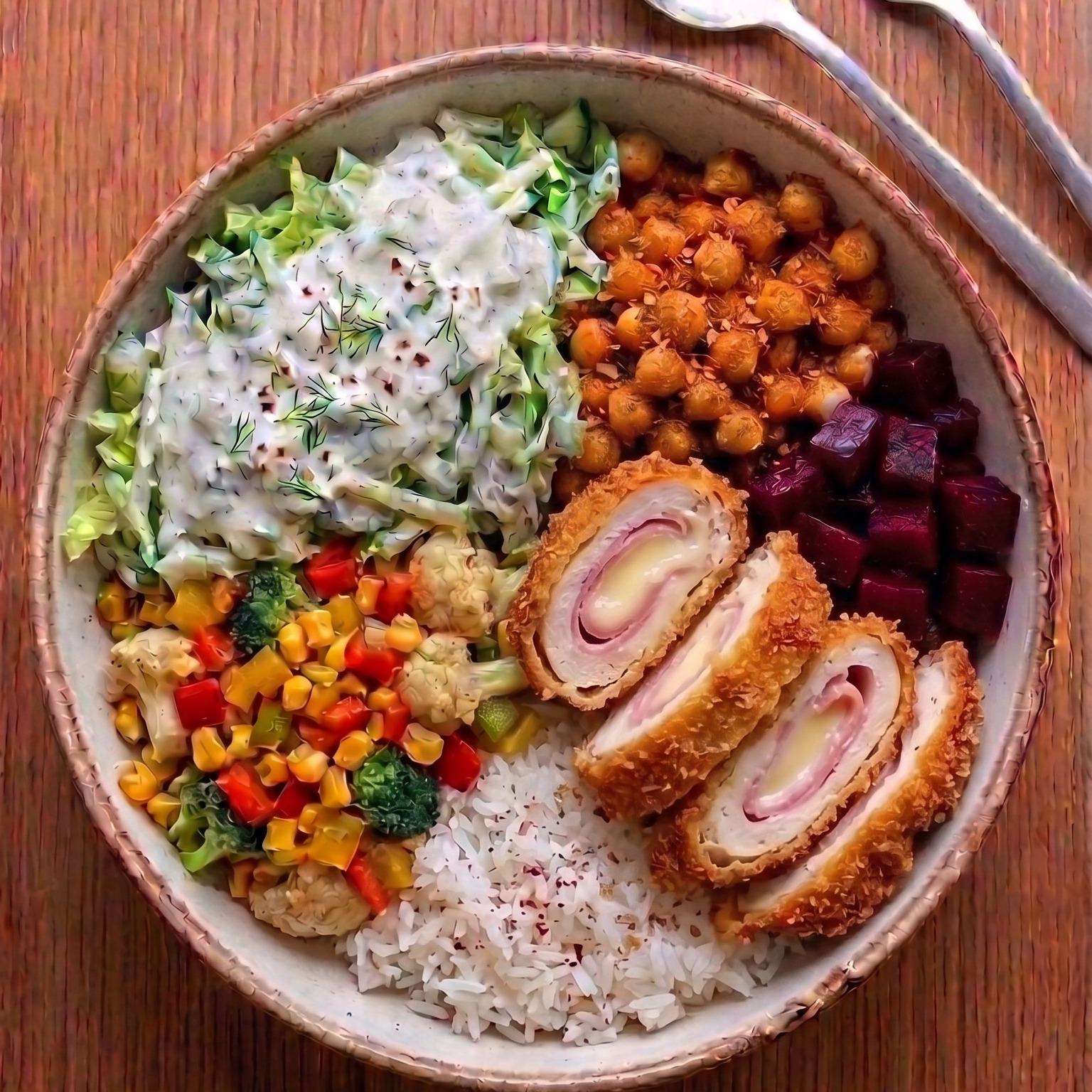 Seçeceğiniz Soslarla Cordon Bleu Bowl