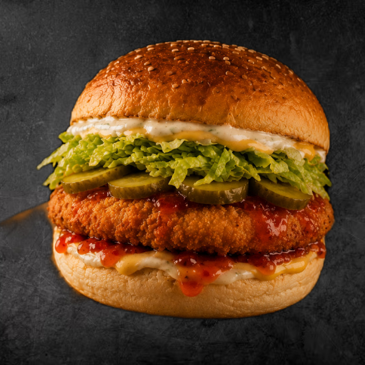 Tatlı Ekşi Tavuk Burger