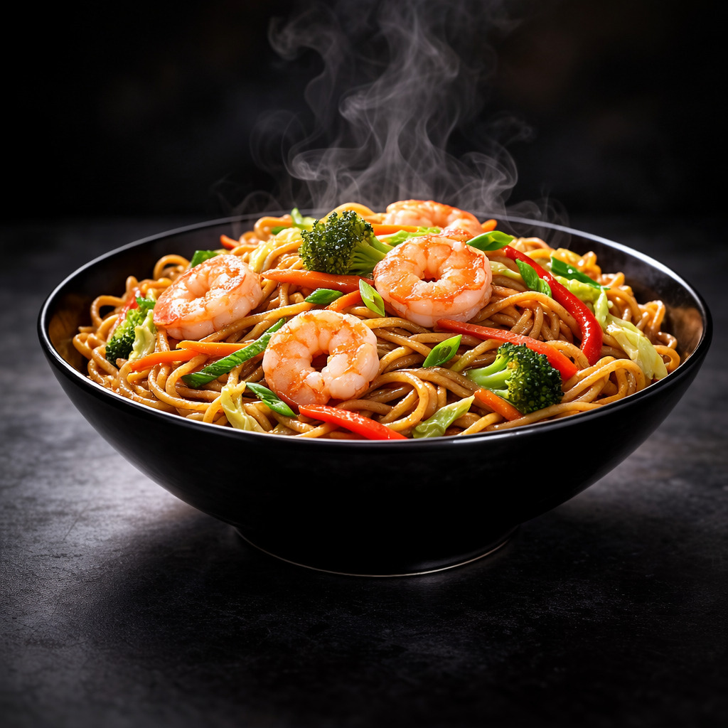 Karidesli Noodle