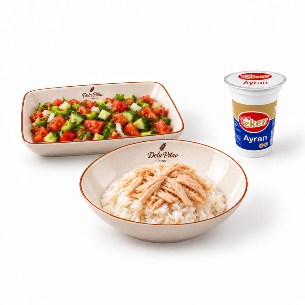 Pilav Üstü Tavuk & Çoban Salata