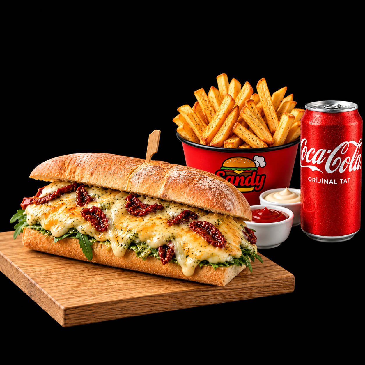 Four Cheese (Dört Peynirli) Ciabatta Sandviç Menü