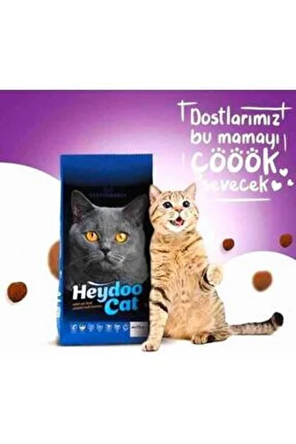 Heydoo Cat Tavuklu Yetişkin Kedi Maması (1 kg / 3 kg / 5 kg Bölme Seçenekli)