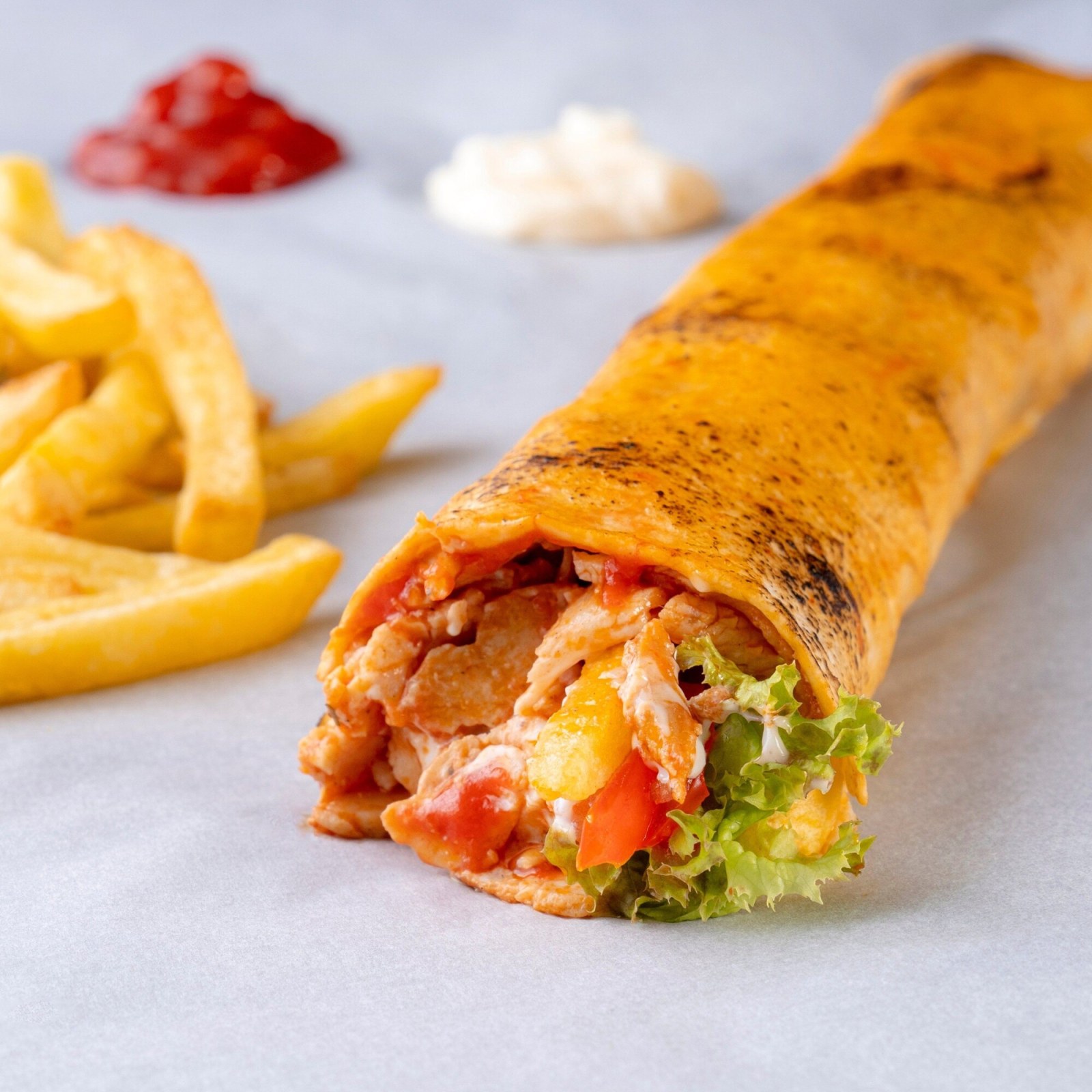 Hatay Usulü Tavuk Döner Dürüm
