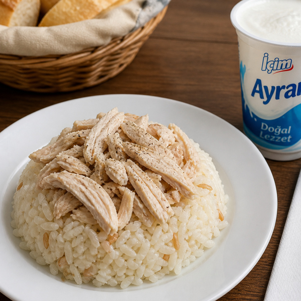 Tavuk Pilav Ayran Menüm