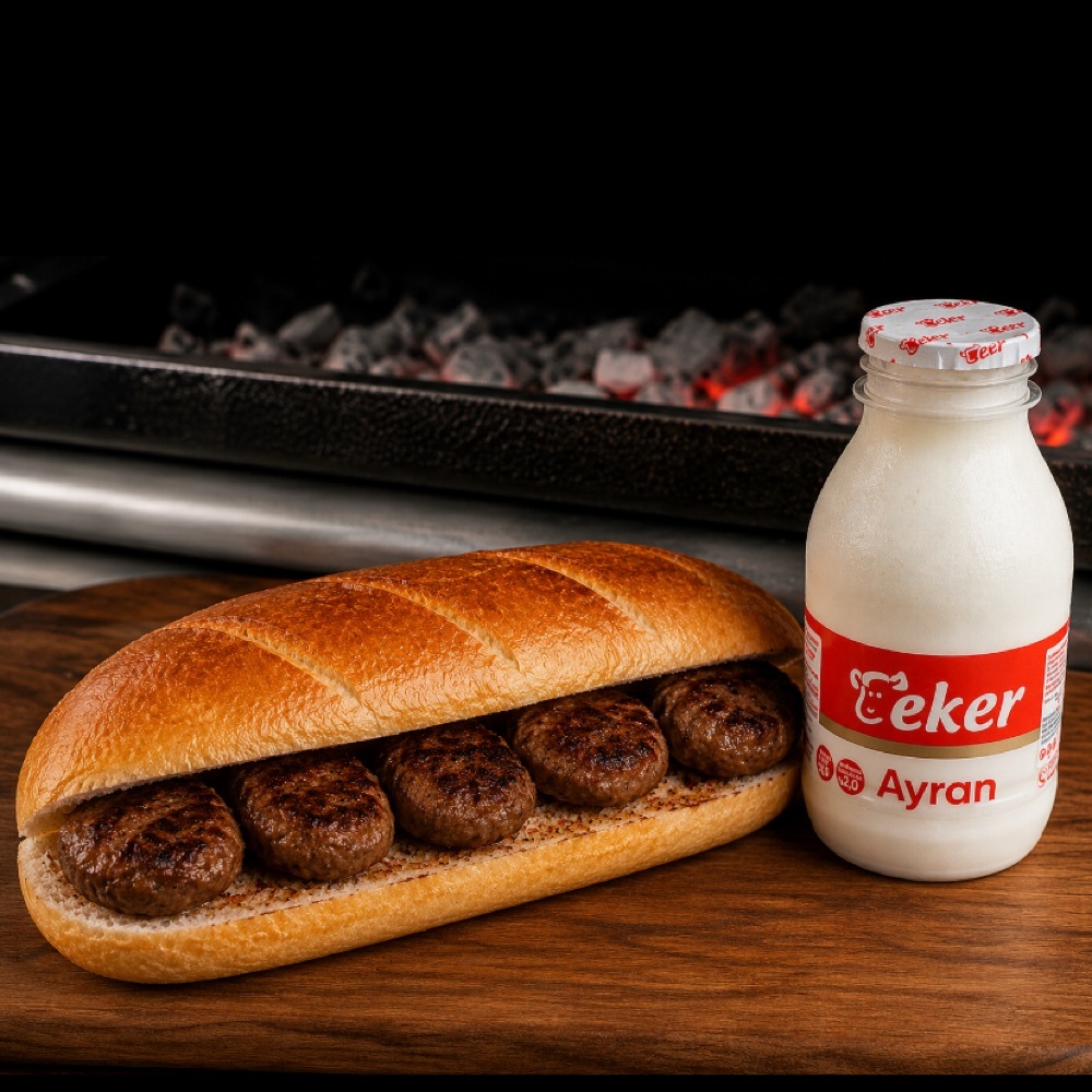 Köfte Ekmek + Ayran (293 ml)