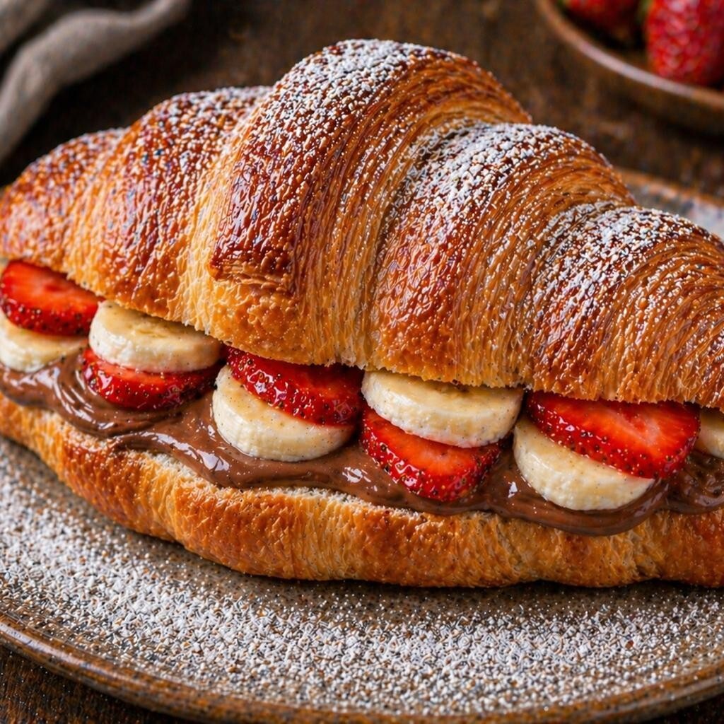 Nutella Meyveli Kruvasan