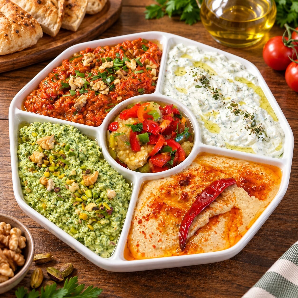 Şefin Seçimi 5'li Gurme Meze Tabağı